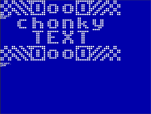 Chonky Text in 6502 Assembly