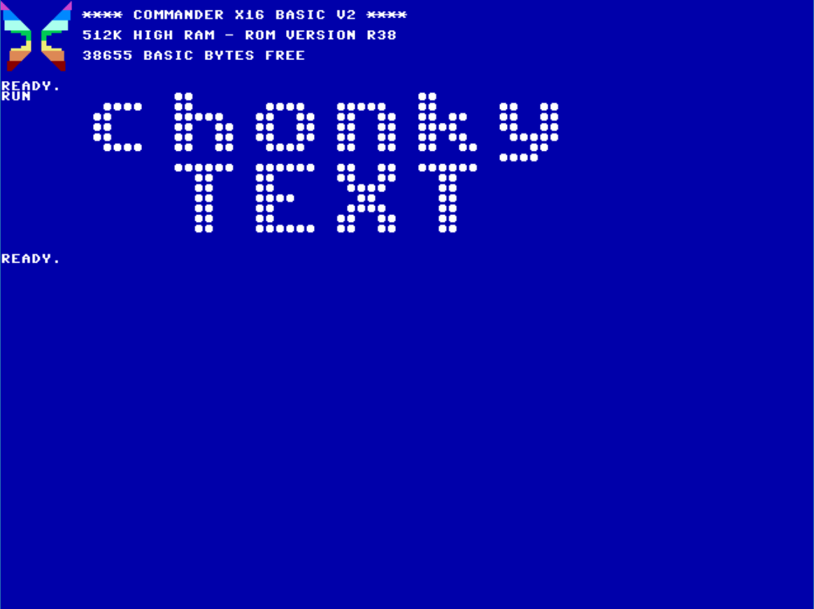 Chonky Text in 6502 Assembly