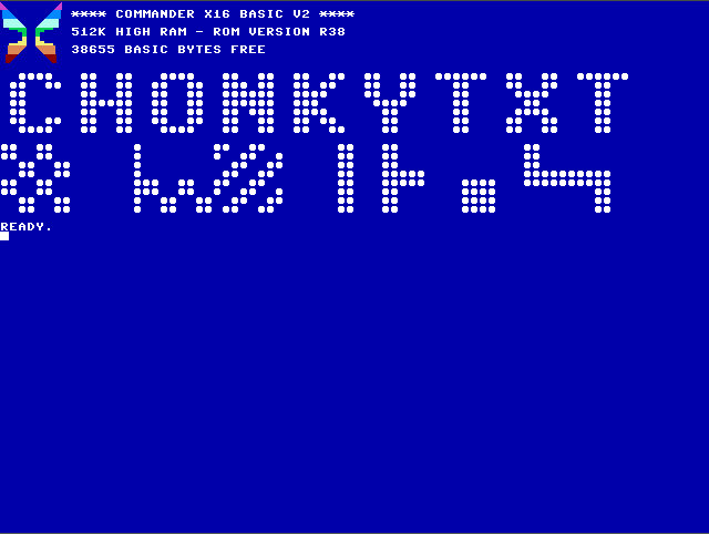 Chonky Text in 6502 Assembly