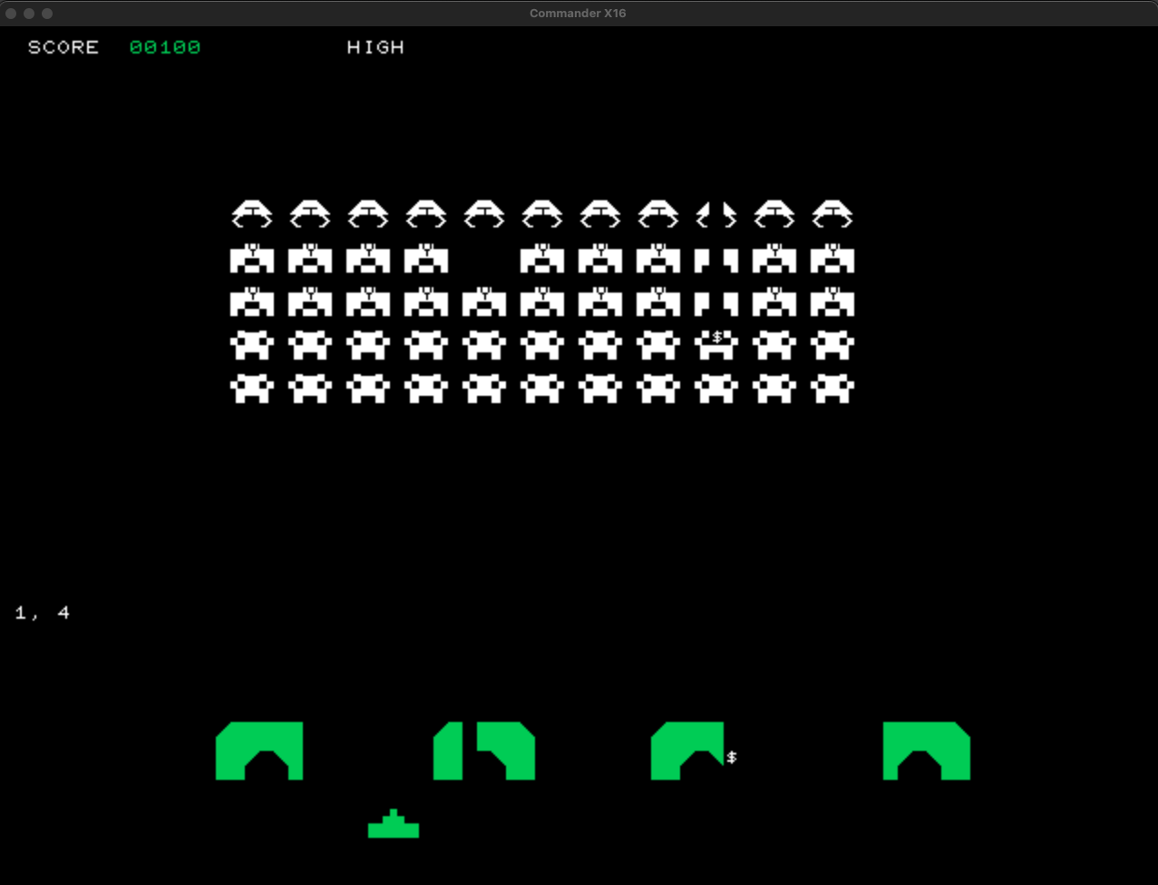 PETSCII Space Invaders    **currently a mess**